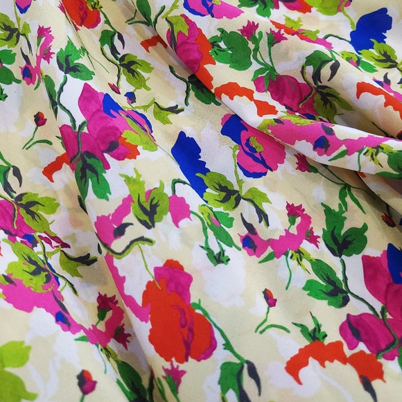 NWOT Saloni 90s Daphne-C Garden Party Silk Floral Slip Maxi Dress - Picture 8 of 16